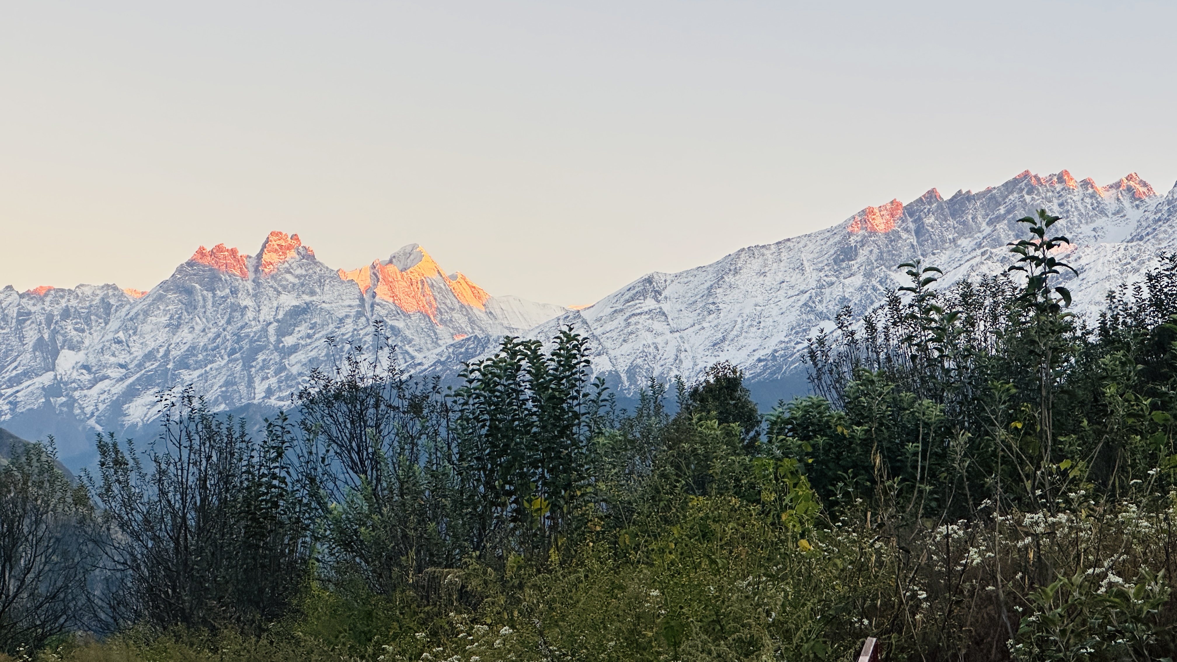 Exterior view of We Are Made Of Stories perched on the Auli mountainside